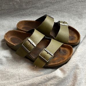Green Birkenstocks used but still good condition